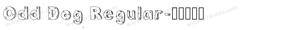 Odd Dog Regular字体转换